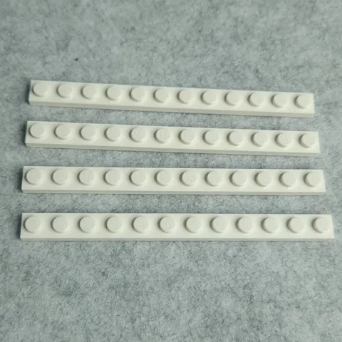 LEGO 60479 Plate 1 x 12 White x4 Genuine