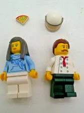 Lego City 60150 Pizza Van Chef & Customer Minifigures Minifigs