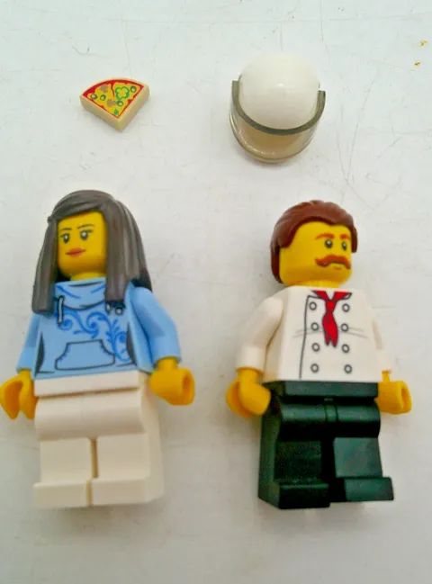 Lego City 60150 Pizza Van Chef & Customer Minifigures Minifigs