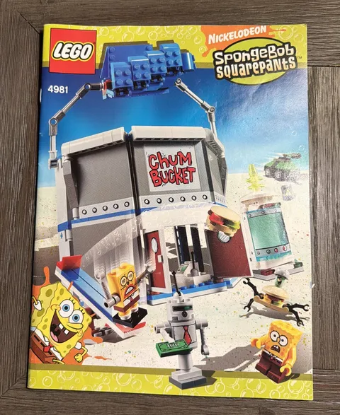 LEGO SpongeBob SquarePants: The Chum Bucket (4981) Instruction Manual Only