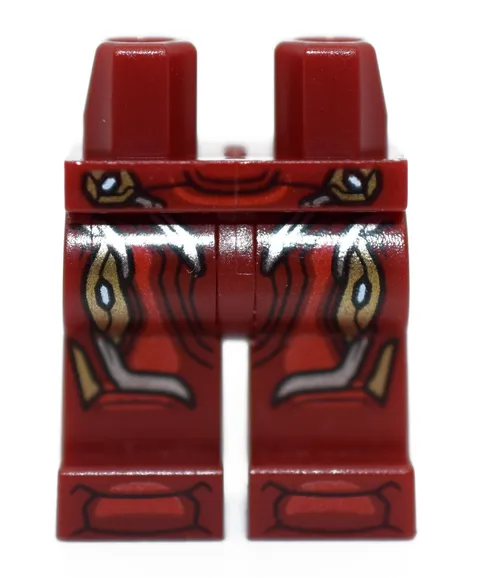 LEGO Minifigure Legs Dark Red Gold Armor Iron Man 76107 76108 76125 6221355