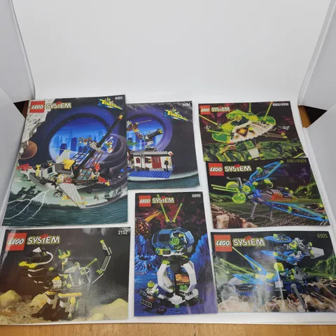 Vintage Lego Manual Instructions Lot Of 7 1995-1996 Space Time Cruisers Space