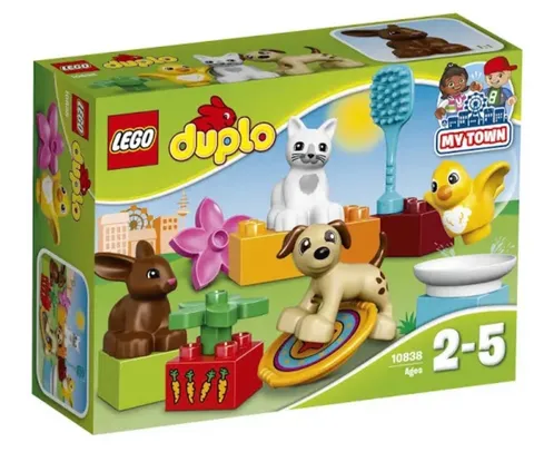 LEGO DUPLO 10838 Family Pets Retired 100% Complete My Town Set/Dog/Cat/Bunny