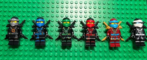 LEGO Ninjago Minifigures Deepstone Armor Jay Kai Cole Zane Lloyd Nya Genuine