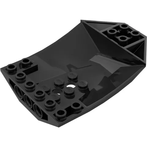 LEGO 2x Black Cockpit 8 x 6 x 2 Curved inv.627