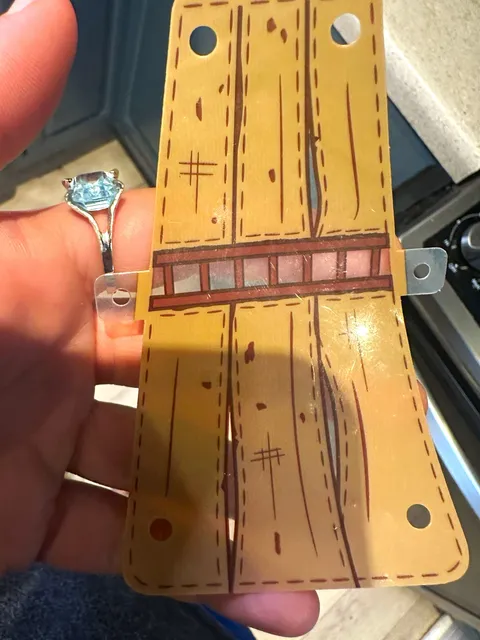 Genuine LEGO 2016 Flexible Plastic Wood Plank Printed Sail Replacement Part
