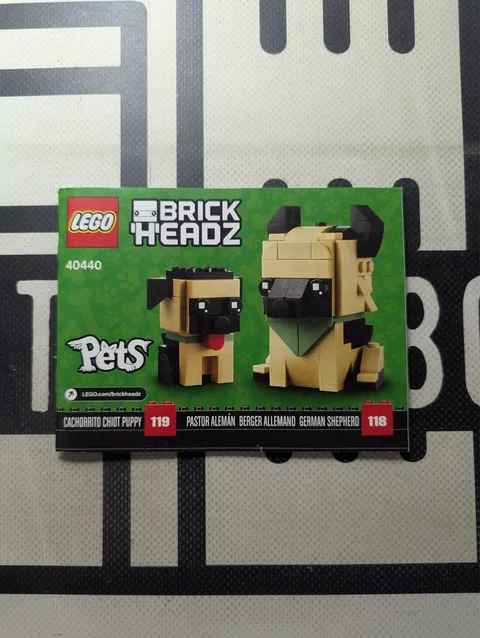 LEGO BrickHeadz 40440 German Shepherd Instruction Manual Only! No Bricks! 2021