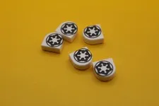 Lego Custom Pack Of 5   1x1  Space Logo Empire