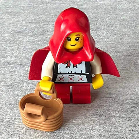 LEGO Little Red Riding Hood Minifigure Series 7 w/ Cape & Tan Basket