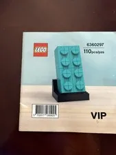 LEGO 6360297 VIP 110-Piece Teal Building Brick set manual only 