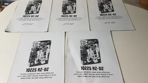 5 Piece LEGO Poster Set 10225 Star Wars R2-D2 Limited Approx 75x55cm