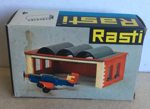 Rasti (Germany) Box No. 4 Blue Bricks (Lego Copy 1960s) RARE
