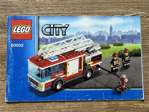 LEGO City 60002 Fire Truck Fire Truck Original Notice Instructions 2013