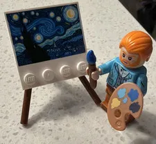 LEGO Ideas (21333) Vincent van Gogh Minifigure w/ Easel & Starry Night