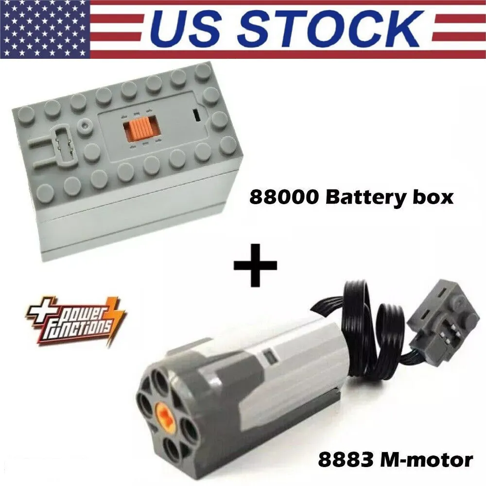 For LEGO Block Toy Power Functions 88000 Battery Box 8883 M-motor Electric Train