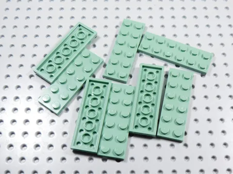LEGO Lot of 6 Sand Green 2x6 Plates BM