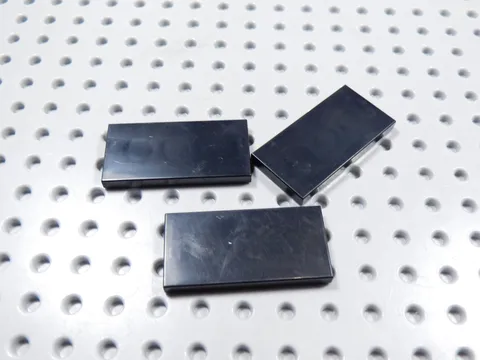 LEGO Lot of 3 Black 2x4 Smooth Tiles Plates BH