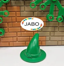 (S12/21/7) LEGO Minifigure 6131 Headgear Hat Wizard Green