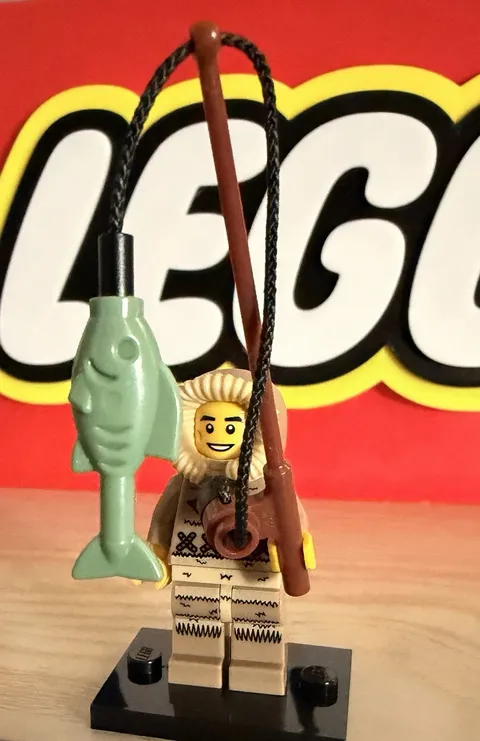 Lego CMF Series 5 Ice Fisherman Minifigure With Accessories 