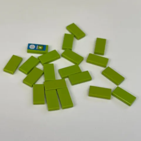 Lego 3069 Lime Green Replacement Parts Pieces Lot of 20