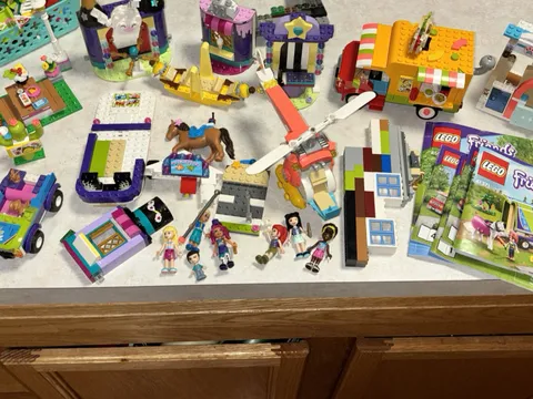 Lego Friends Large Lot Mini Figures Helicopter Bus Playsets Bulk Pieces