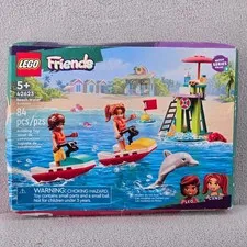 LEGO Friends NIB with Wear 42623 Beach Water Scooter Lifeguard Tower Building