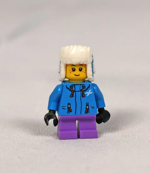LEGO City Arctic Explorer cty1080 Minifigure Female Blue Purple Winter Adventure