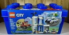 LEGO City Police Brick Box 60270 301pcs Storage Brick Box 5+ Blue Model