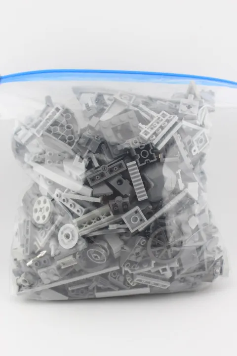 Lot of genuine LEGO bulk gallon bag 2+ pounds unique unusual pieces GRAY
