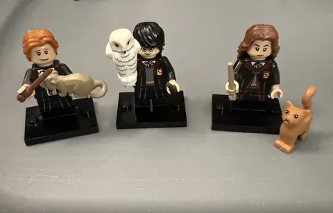 LEGO Harry Potter Minifigure Lot of 3 Harry Hermione Ron w/ Accessories