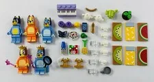 LEGO Bluey Family Set + Huge Accessory Lot - Official Piano, Fruit Tiles, Etc.