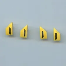 LEGO x 2 Mercedes Yellow Wedge 2 x 1 x 2/3 Left x 2 Right (sticker pieces)