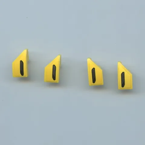 LEGO x 2 Mercedes Yellow Wedge 2 x 1 x 2/3 Left x 2 Right (sticker pieces)