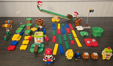 LEGO Super Mario Lot (71360) (71365) (71396) Starter + Expansion Sets Bundle