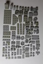 LEGO Parts and Pieces Light Gray/ Light Bluish Gray Assortment #2