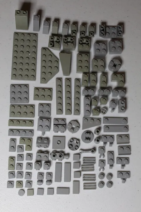 LEGO Parts and Pieces Light Gray/ Light Bluish Gray Assortment #2