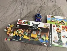 LEGO Super Mario Lot - Bowser's Castle 72039 + Sets, Figures &Custom Dark Bowser