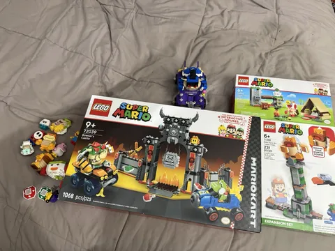LEGO Super Mario Lot - Bowser's Castle 72039 + Sets, Figures &Custom Dark Bowser