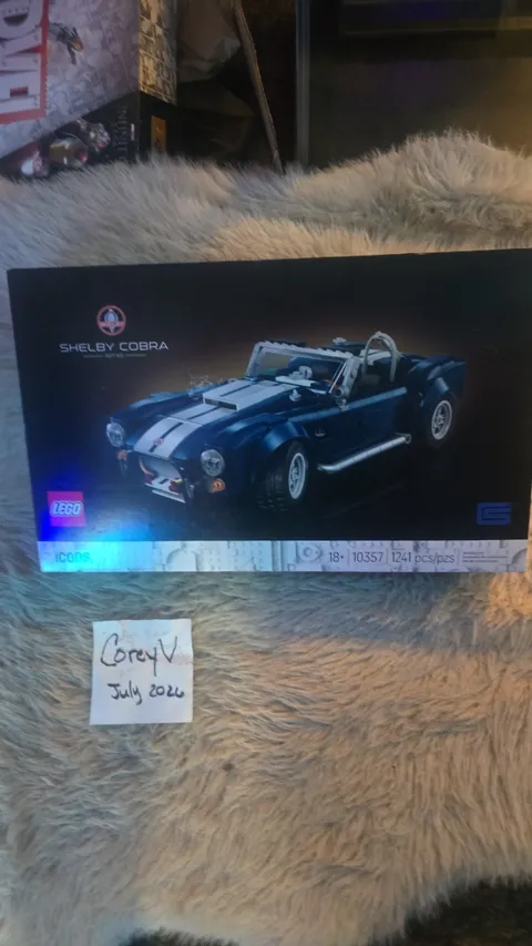 LEGO Icons Shelby Cobra 427 S/C 10357 Complete Set 1241 pcs Adult 18+