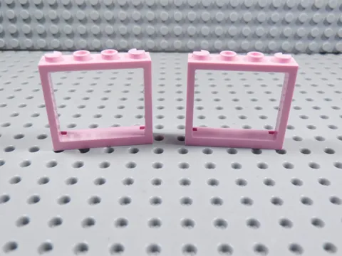 LEGO Lot of 2 Pink 1x4x3 Window Frames ONLY BI