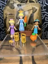 Lot 3 LEGO® Minifigures Friends Dolls Disney Princesses-Cinderella Jasmine more