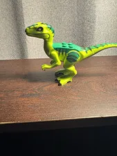 LEGO Velociraptor Animal Figure, Lime Green, Printed, Plastic, 1 Piece