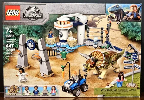 LEGO Jurassic World Triceratops Rampage (75937) New & Factory Sealed