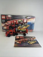 LEGO Speed Racer 8160 Cruncher Block Racer X 3 Minifigs, Box, and Instructions.