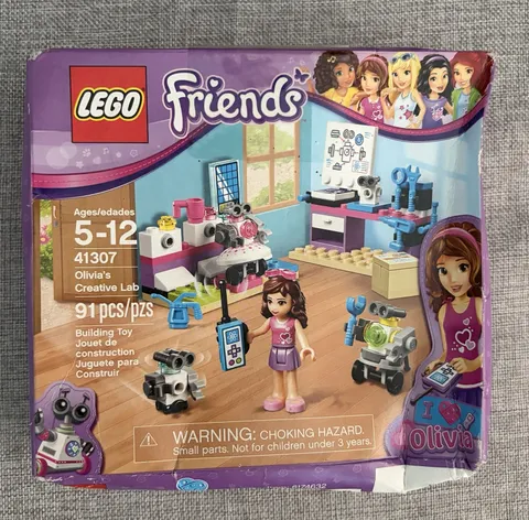 Lego Friends: Olivia's Creative Lab (41307) New Unopened - Box has some damage