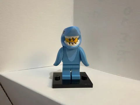 LEGO Shark Suit Guy Minifigure 71011 Series 15 - Complete - Condition is Good