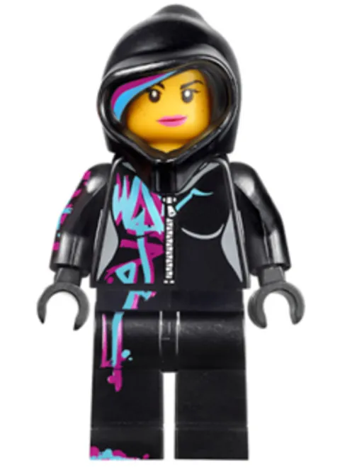 LEGO: Lucy Wyldstyle Closed Mouth Hood Up (tlm017)