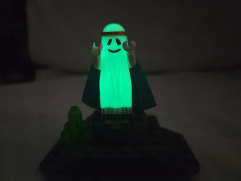 Lego Minifigure Vitruvius - Ghost Shroud tlm092 Glow in the Dark THE LEGO MOVIE