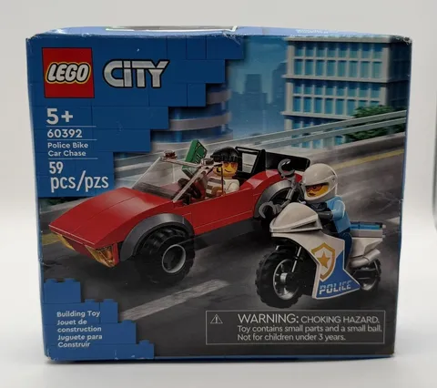 LEGO City Police Bike Car Chase 60392 New Sealed 59pcs (slight box damage)      