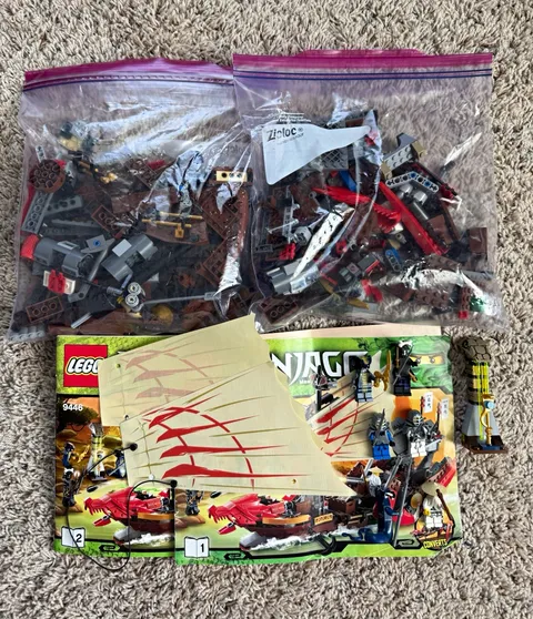 LEGO NINJAGO Destiny’s Bounty 9446, All Minifigures and Instructions